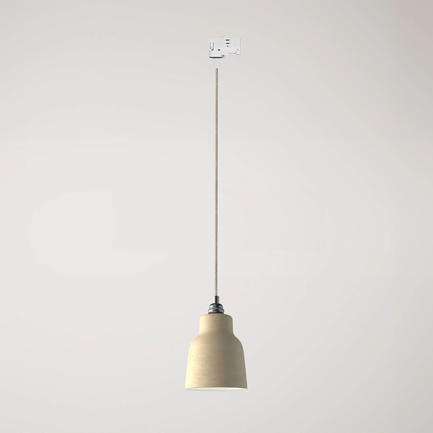 Pendant lamp with shade Vaso and track adapter