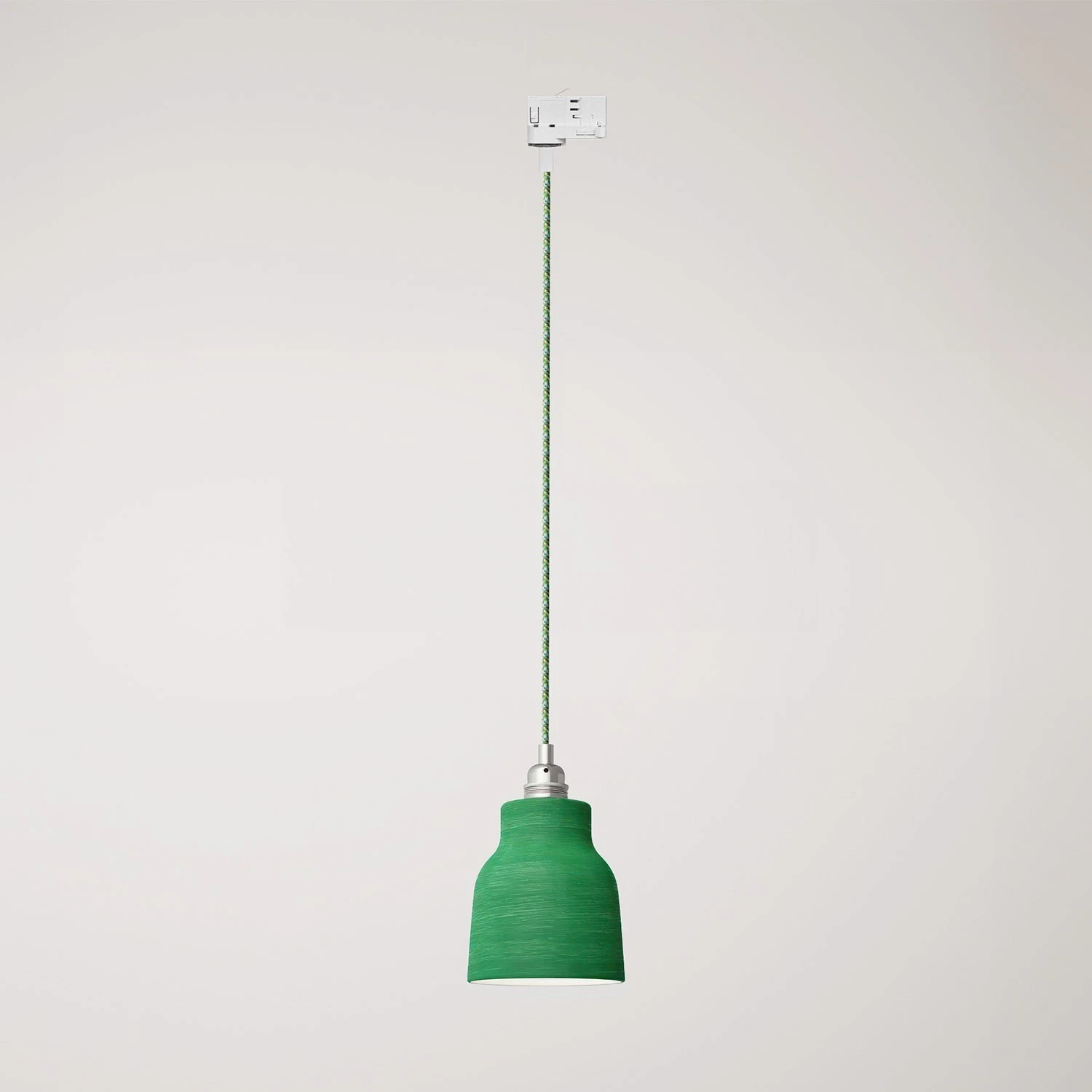 Pendant lamp with shade Vaso and track adapter