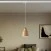Pendant lamp with shade Vaso and track adapter