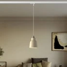 Pendant lamp with shade Vaso and track adapter