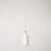 Pendant lamp with Bottiglia shade and track adapter