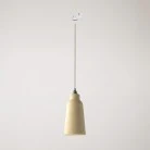 Pendant lamp with Bottiglia shade and track adapter