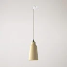 Pendant lamp with Bottiglia shade and track adapter
