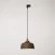 Suspension lamp with Coppa shade and track adapter