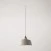 Suspension lamp with Coppa shade and track adapter