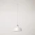 Suspension lamp with Coppa shade and track adapter