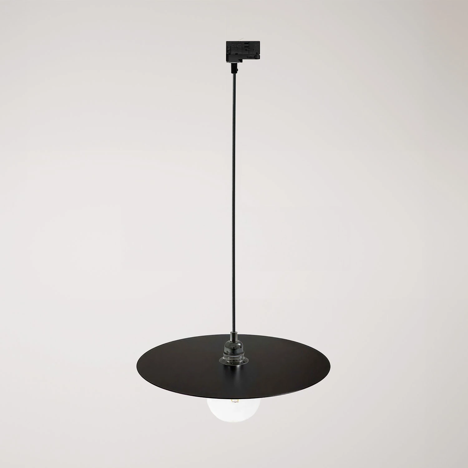 Ellepi XL track pendant lamp with shade