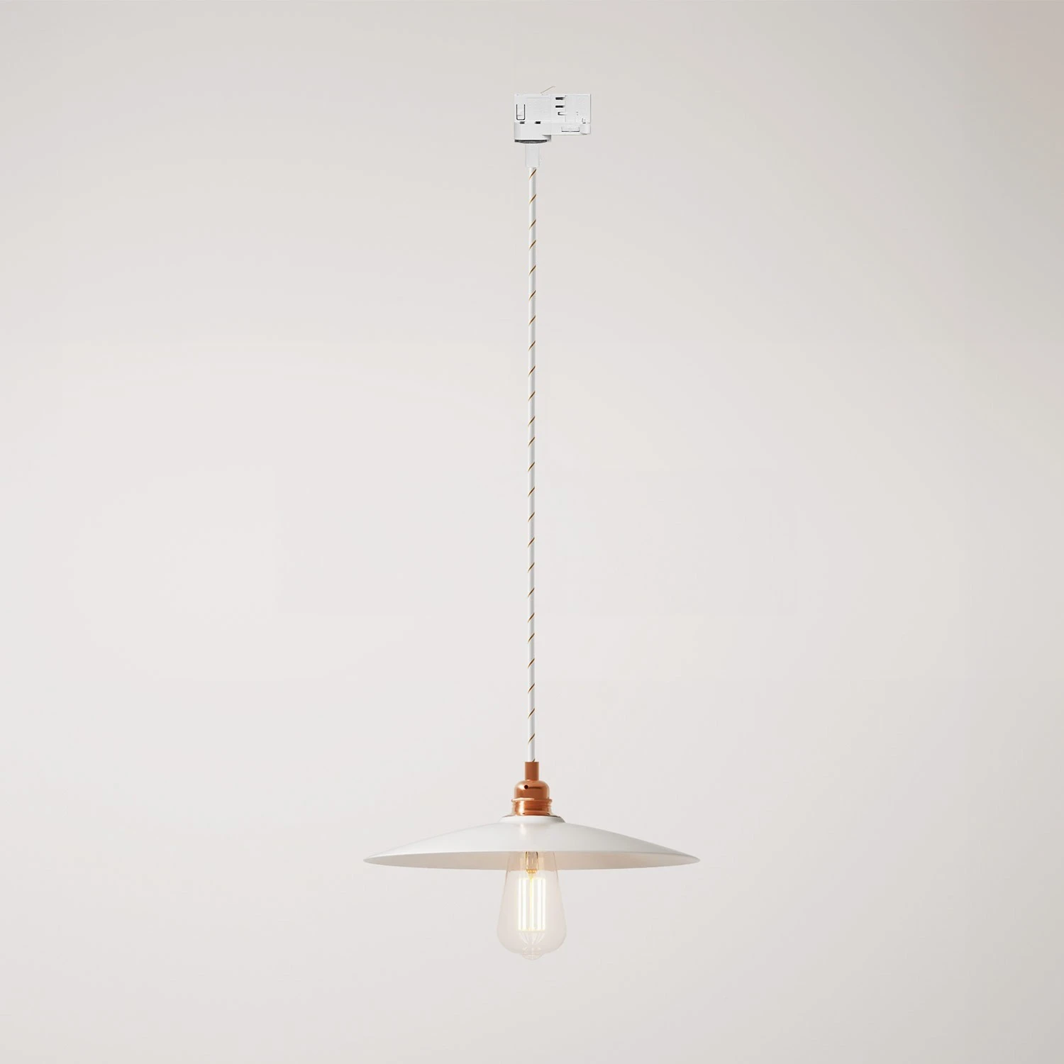 Suspension lamp with with ceramic shade Piatto