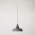 Ceramic pendant lamp for tracks with Industriale lampshade