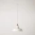 Ceramic pendant lamp for tracks with Industriale lampshade