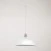 Ceramic pendant lamp for tracks with Harbour lampshade