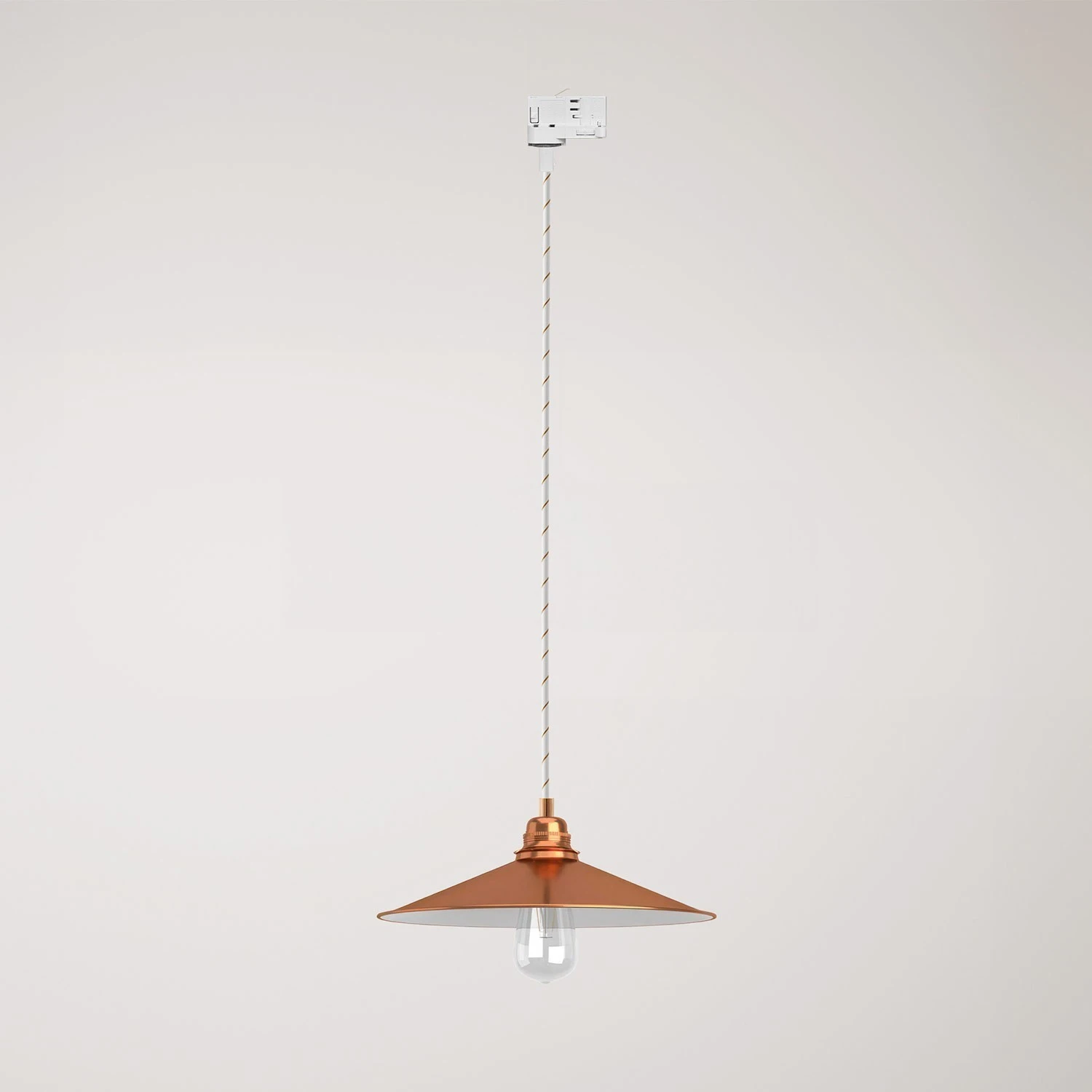 Pendant lamp with Swing shade for tracks