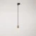 Pendant lamp with satin metal track trim