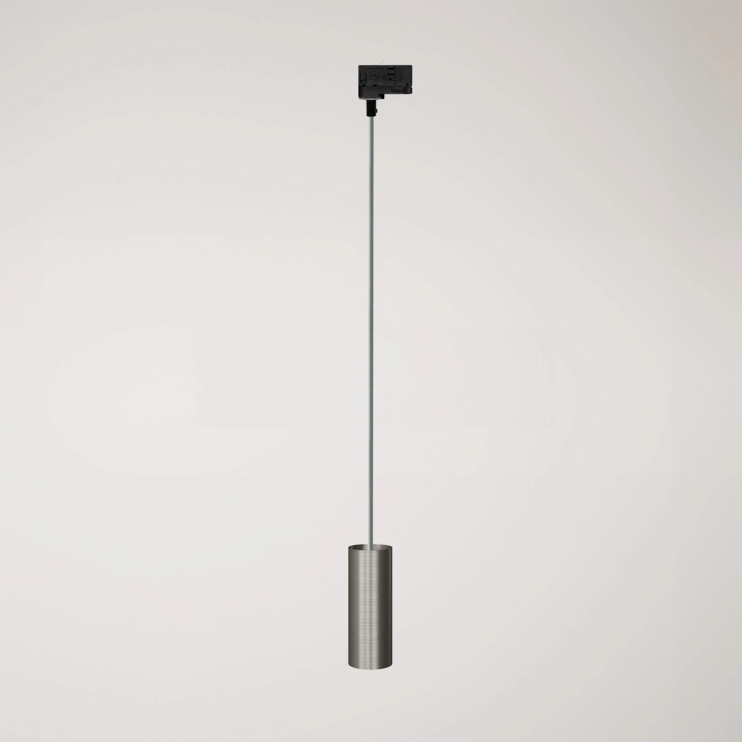 Suspension lamp with Tub-E14 shade for tracks