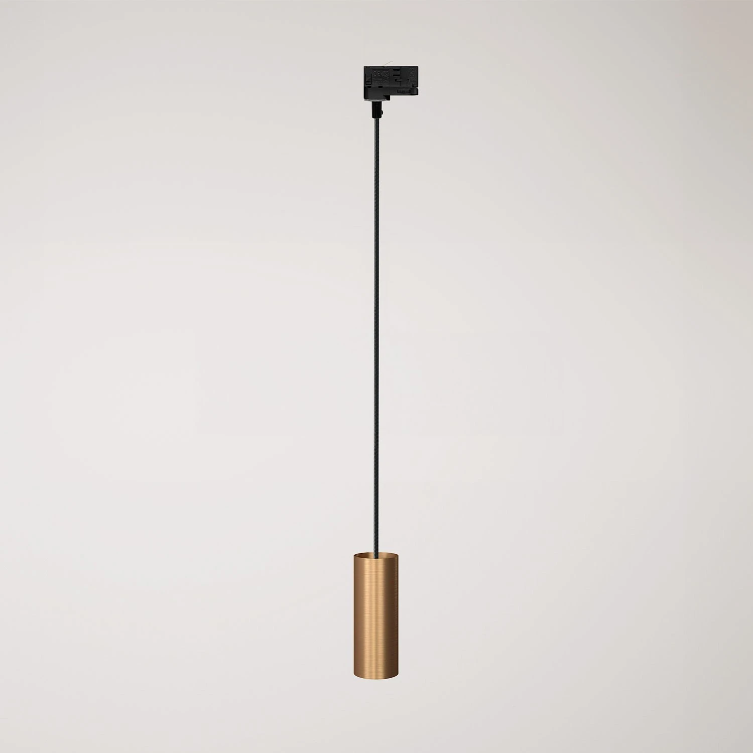 Suspension lamp with Tub-E14 shade for tracks