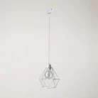 Diamond cage pendant lamp for tracks
