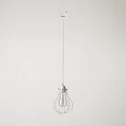 Suspension with Drop cage lampshade for tracks