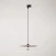 Track pendant lamp with UFO double-sided wooden shade