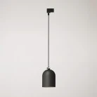 Track pendant with ceramic mini Campana lampshade
