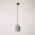 Track pendant with ceramic mini Campana lampshade