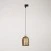 Track pendant with ceramic mini Campana lampshade