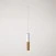 Track pendant lamp with Tub-E14 double shade