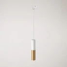 Track pendant lamp with Tub-E14 double shade
