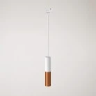 Track pendant lamp with Tub-E14 double shade