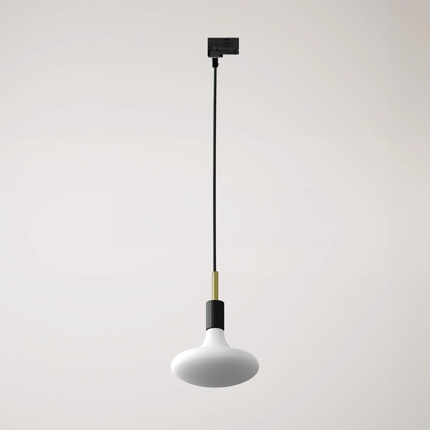 Track pendant lamp with 7cm cable clamp