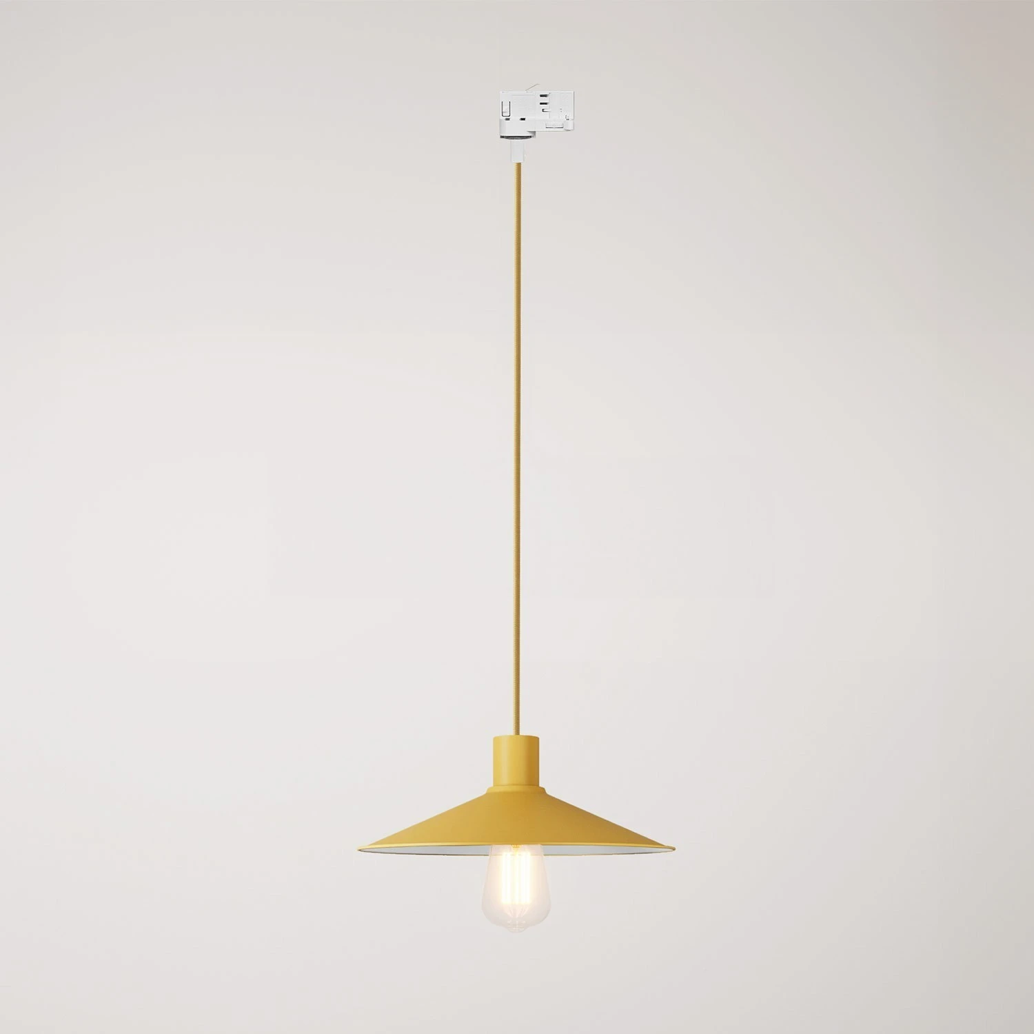 Swing Pastel pendant lamp with shade for track systems