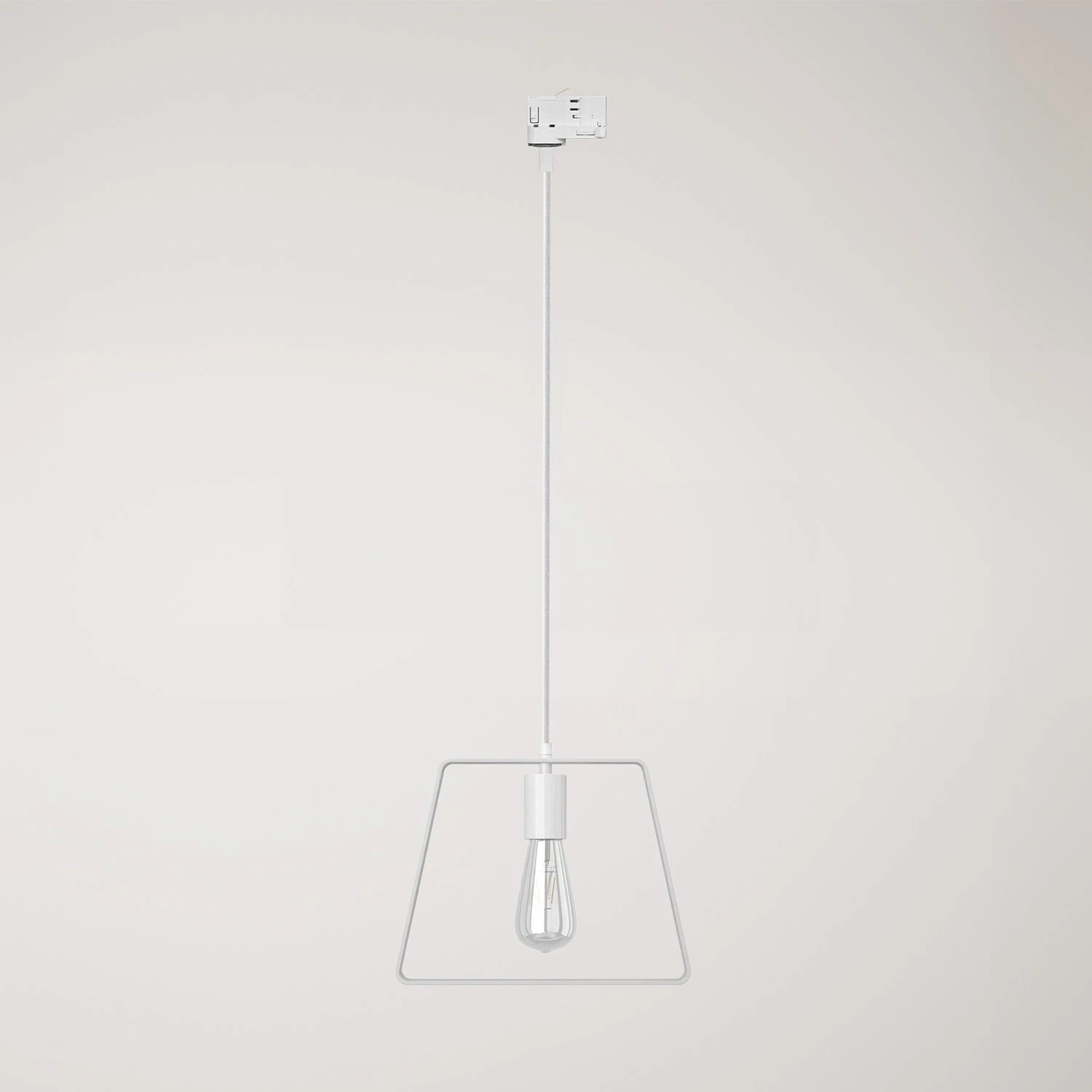 Pendant lamp with Duedì shade Track base