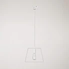 Pendant lamp with Duedì shade Track base