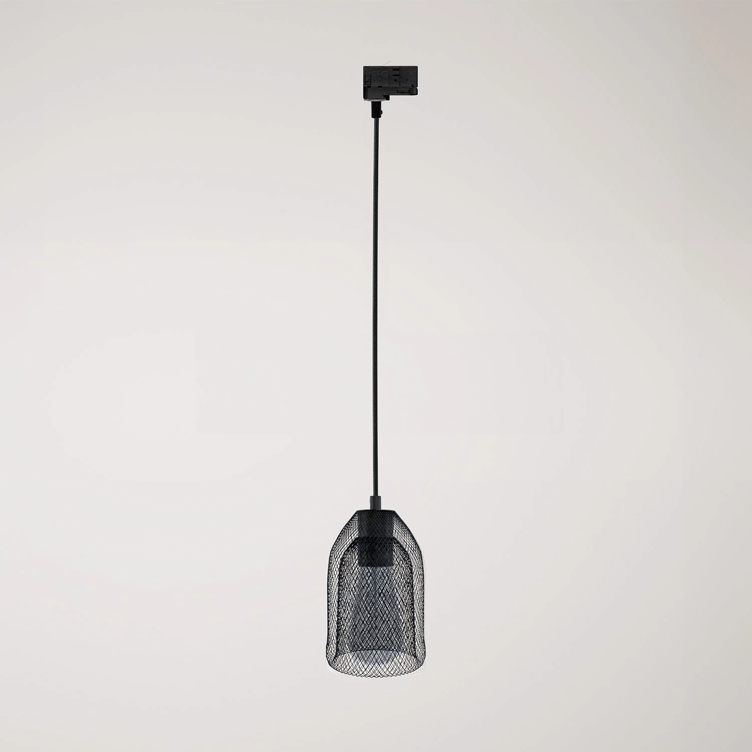 Ghostbell pendant lamp with shade for track