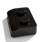 Double Single-Pole Foot Switch. Designed by Achille Castiglioni.