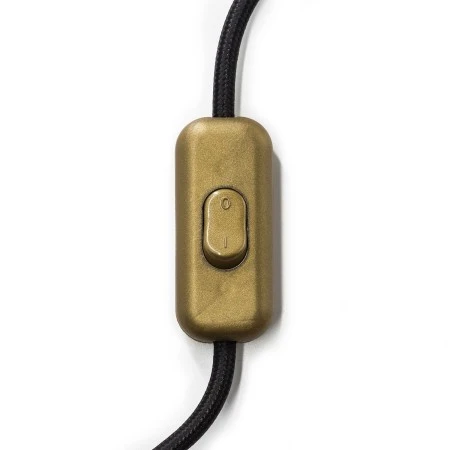 Single-pole inline switch with earth terminal - Gold