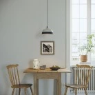 Two-tone ceramic Coppa lampshade, Materia collection - Made in Italy