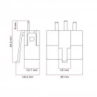 DCL plug 2P with ground