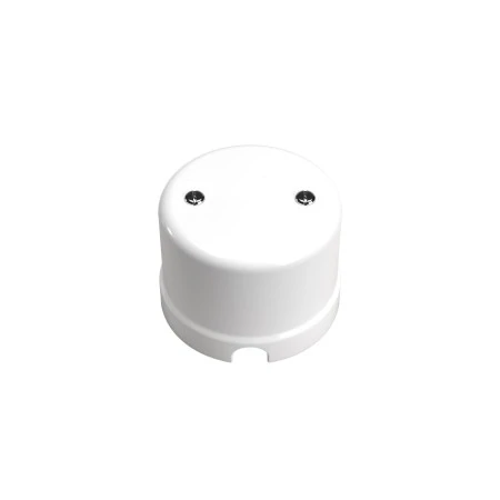 Junction box compatible with porcelain base - White