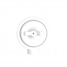 Switch/Diverter kit with butterfly nut and base for Creative-Tubes in white porcelain