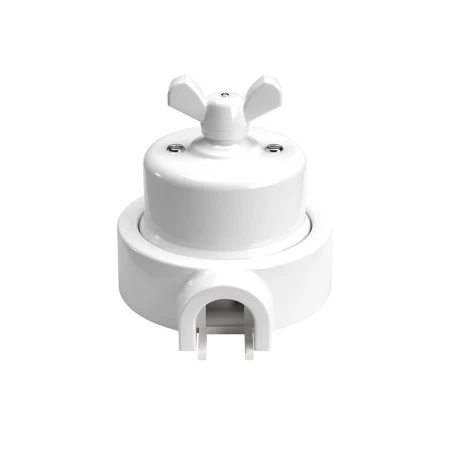 Switch/Diverter kit with butterfly nut and base for Creative-Tubes in white porcelain - White