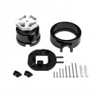 Switch/Diverter kit with knob and base for Creative-Tubes in black porcelain