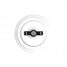 Switch/Diverter kit with butterfly nut and base in white porcelain