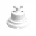 Switch/Diverter kit with butterfly nut and base in white porcelain