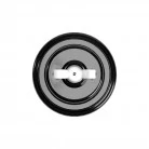 Switch/Diverter kit with butterfly nut and base in black porcelain