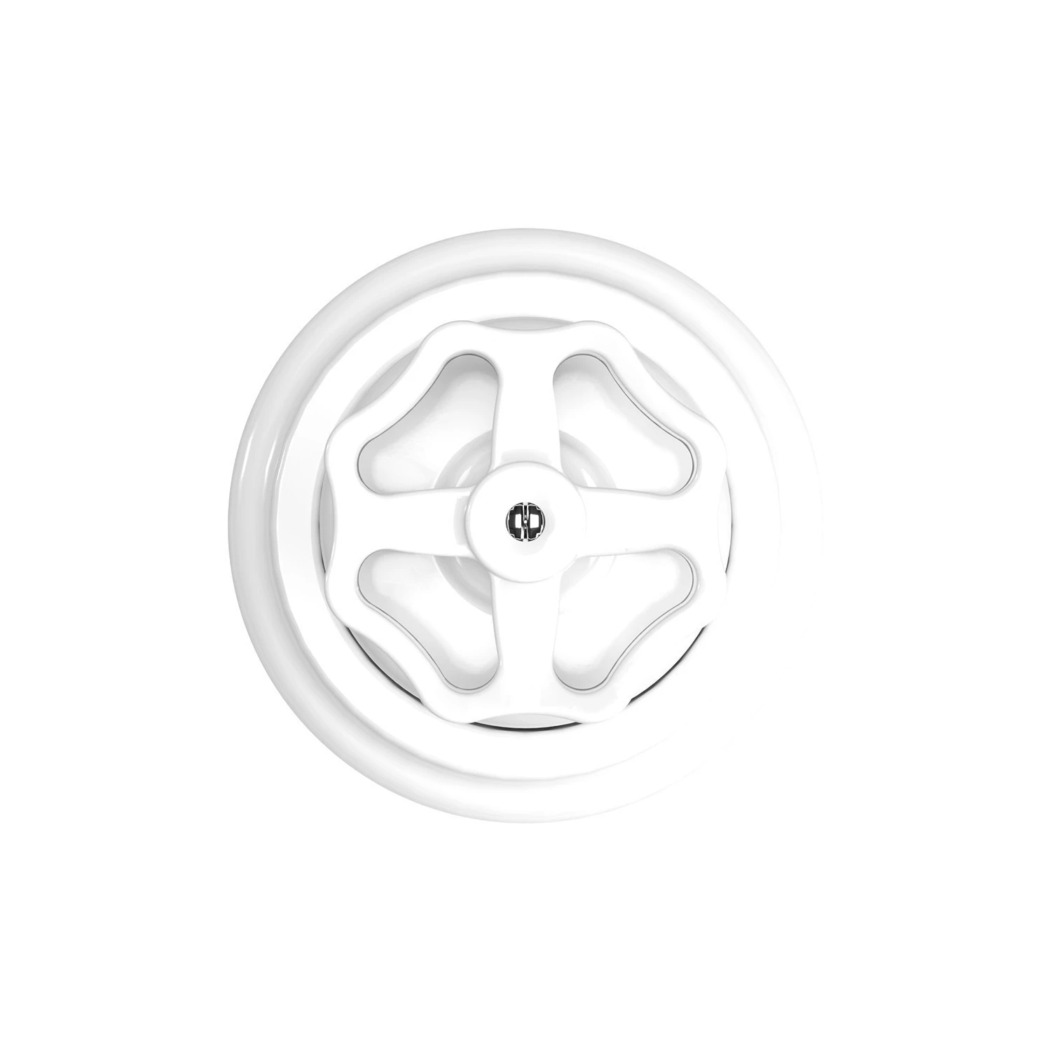 Switch/Diverter kit with knob and base in white porcelain