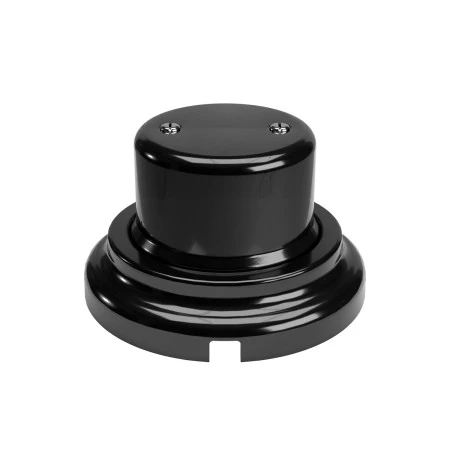 Porcelain junction box and base kit - Black