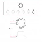 Porcelain junction box and base kit