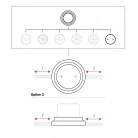 Porcelain junction box and base kit