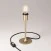 MAG-Y table lamp with round metal base and fitting for lampshade