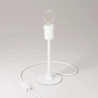 MAG-Y table lamp with round metal base and fitting for lampshade